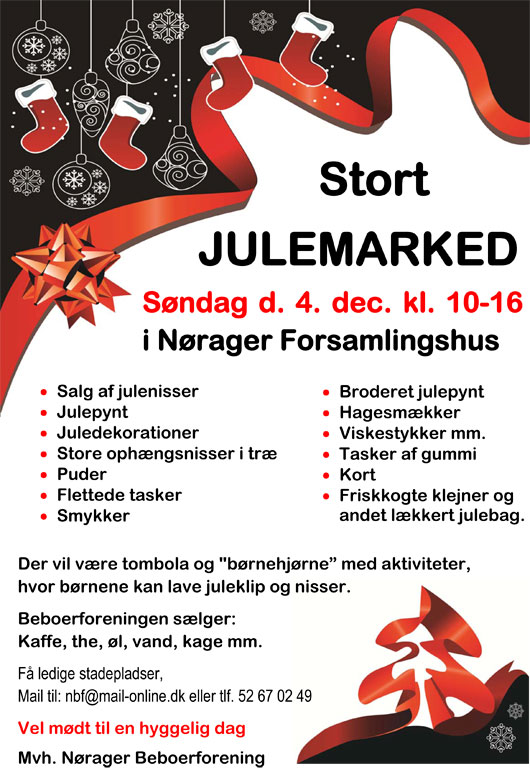 Julemarked 2011 i NØrager forsamlingshus