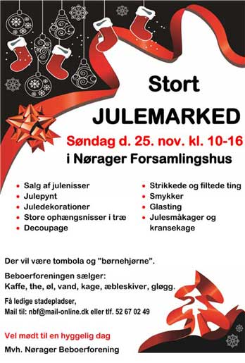 Julemarked 2012 i Nørager forsamlingshus